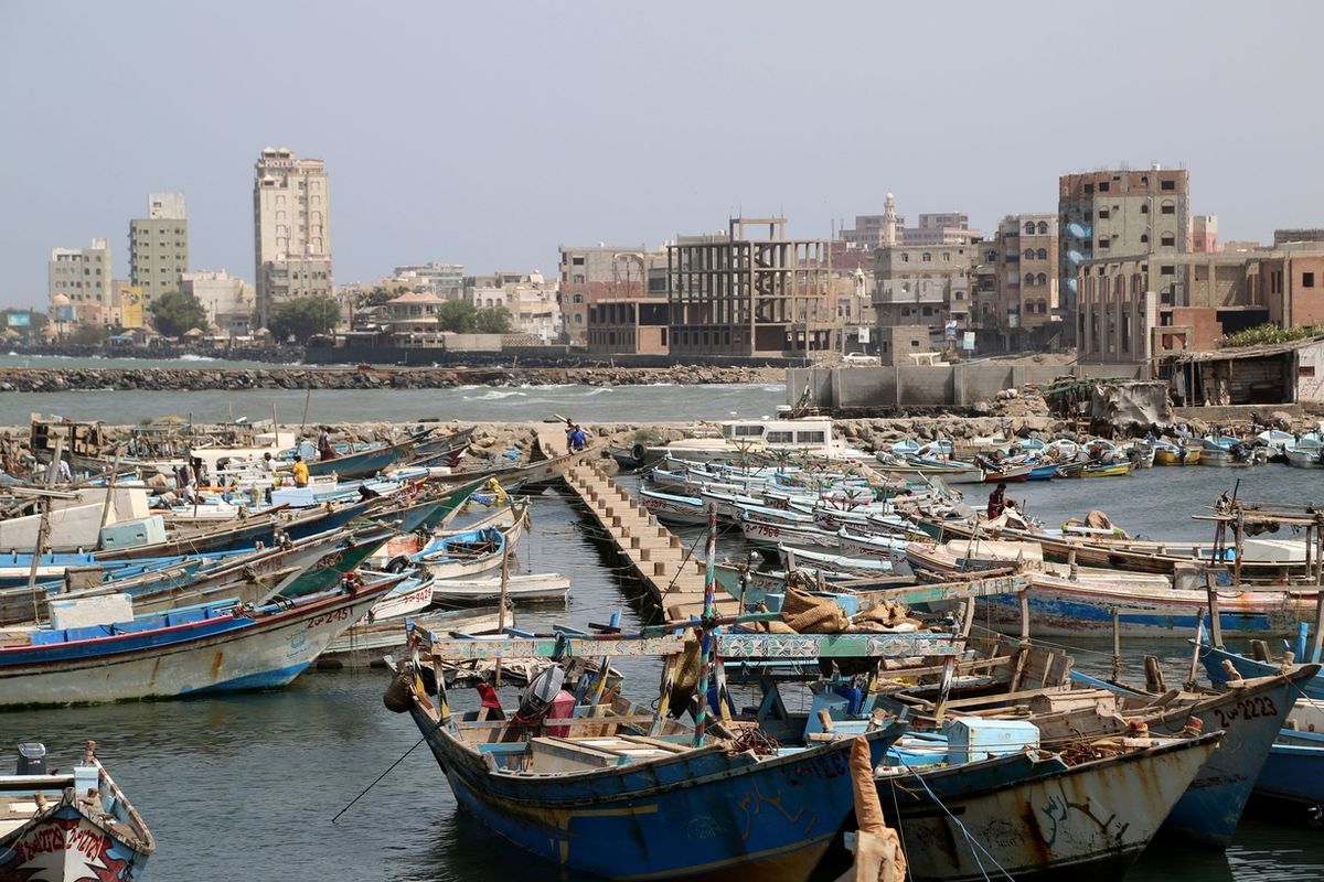 Rybářský přístav v Hudajdá
