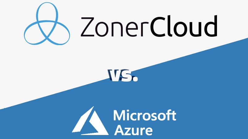 Srovnání služeb Zoner Cloud Server a Azure