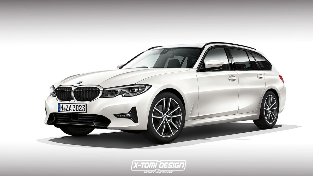 BMW 3 Touring - ilustrace designéra X-Tomiho