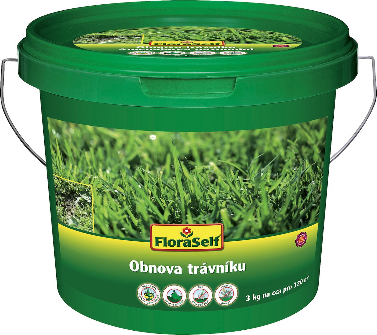 Na trhu lze nalézt směsi travního semene určené přímo pro obnovu trávníku.