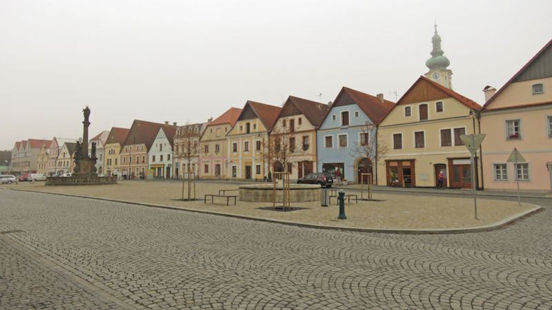 Zrekonstruované náměstí Svobody v Plané