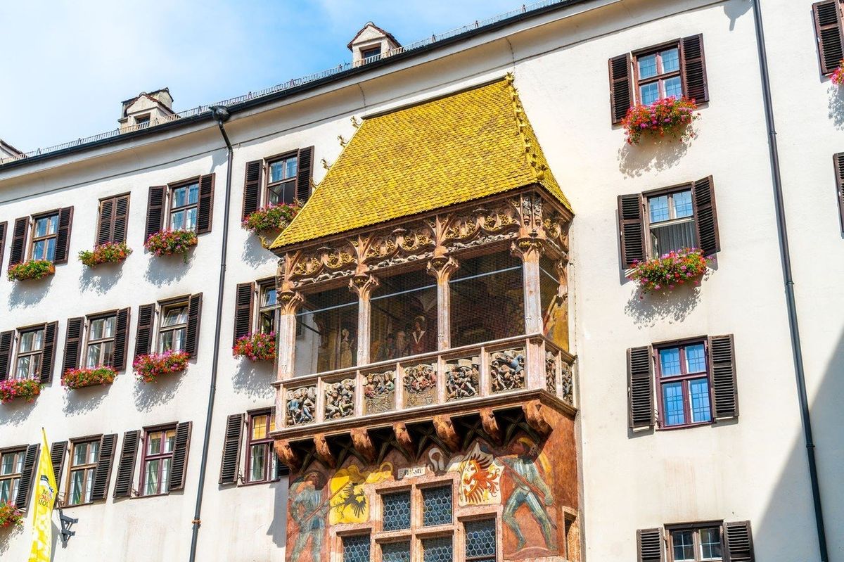 Zlatá střecha je symbolem Innsbrucku.