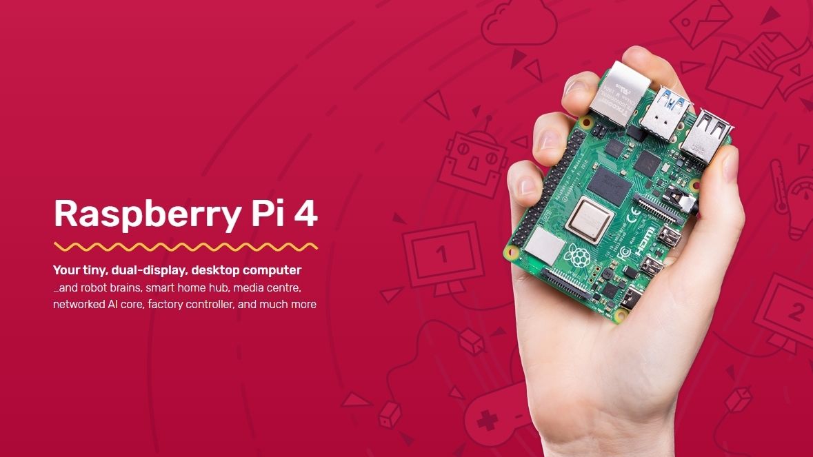 Raspberry Pi 4 Model B.