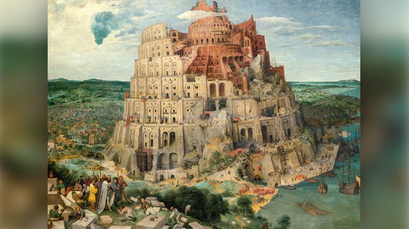 Pieter Brueghel starší: Babylonská věž (1563)