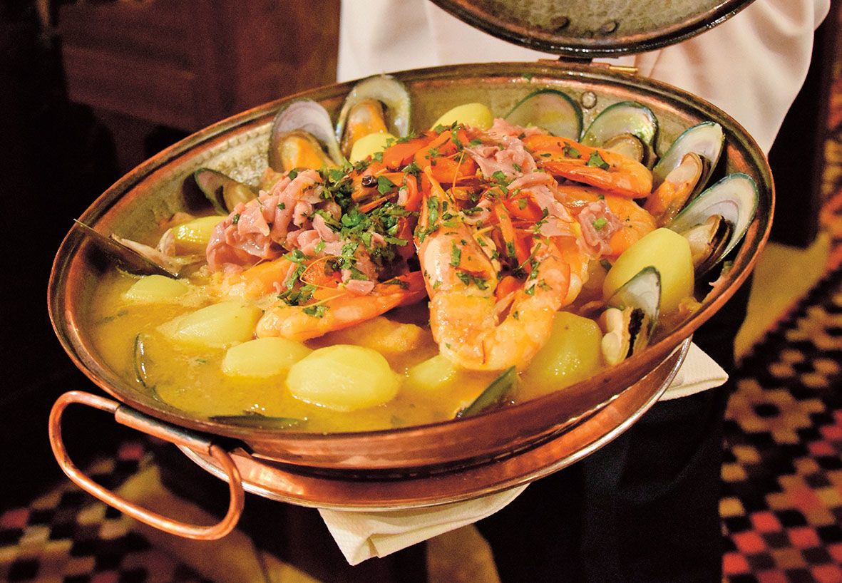 Portugalská kuchyně je založena na plodech moře.