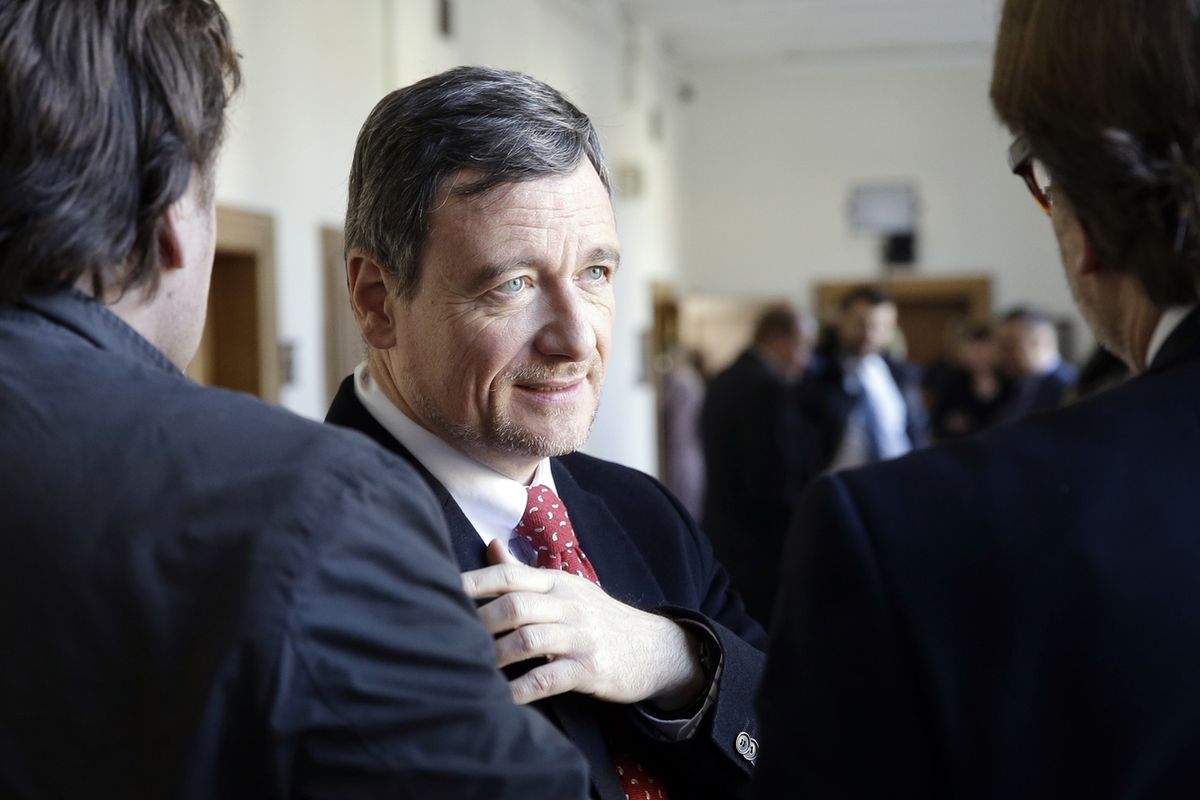 David Rath přichází 20. března 2018 na jednání Krajského soudu v Praze.