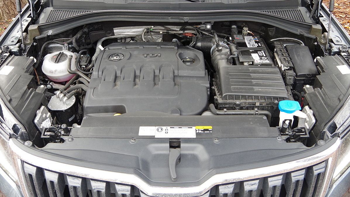 Motor TDI zastavěný ve vozidle Škoda