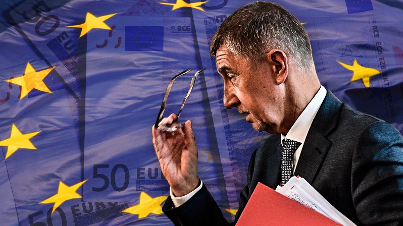 Premiér Andrej Babiš (ANO) je proti přijetí eura