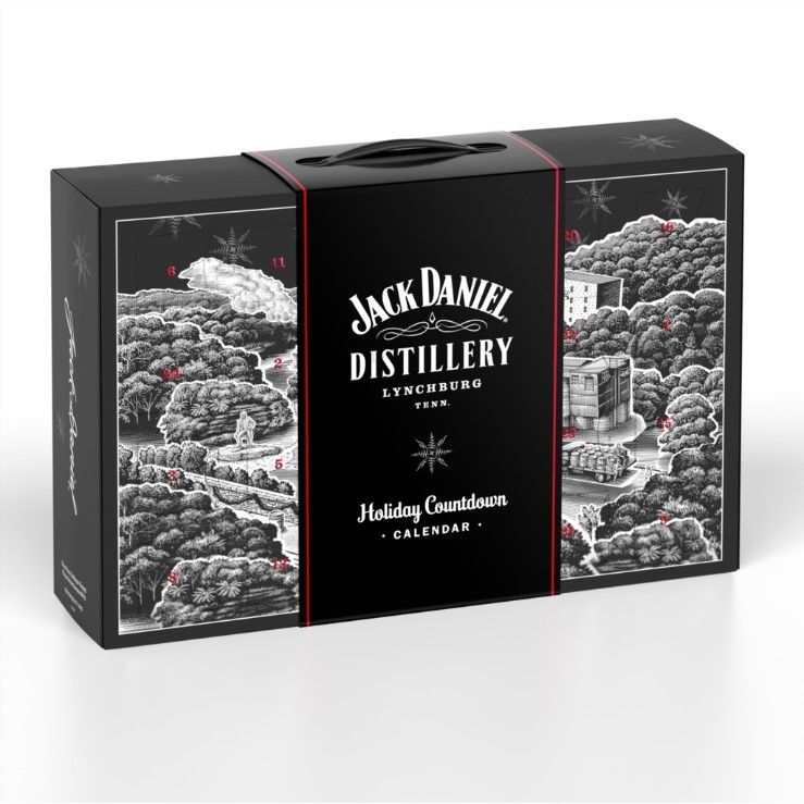 Jack Daniel's Holiday Calendar - potěší všechny milovníky Tennessee whiskey. Dvacet čtyři okének ukrývá miniatury celé Jackovy rodiny, 1999 Kč