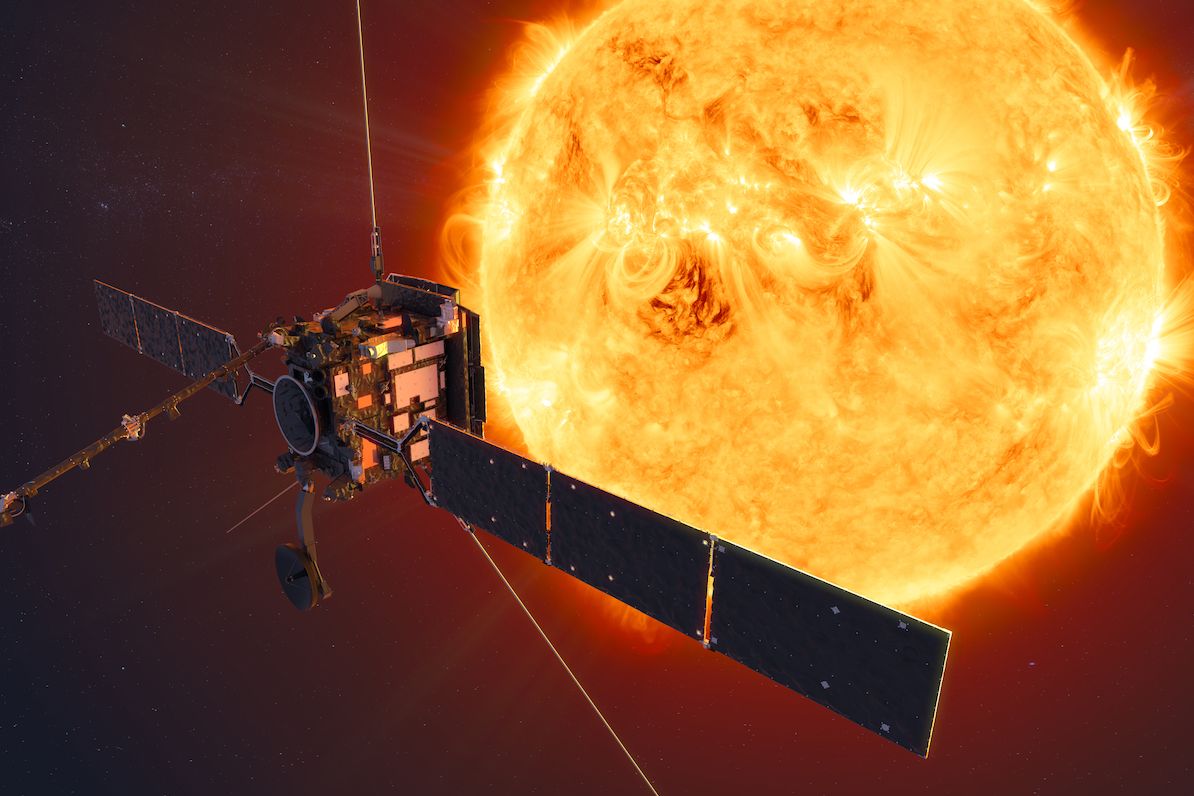 Animace sluneční sondy Solar Orbiter