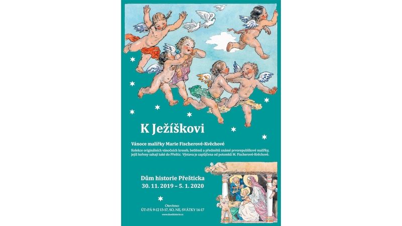 Plakát, zvoucí na výstavu v Přešticích, vychází ze stejnojmenné dětské knížky MFK z r. 1941.