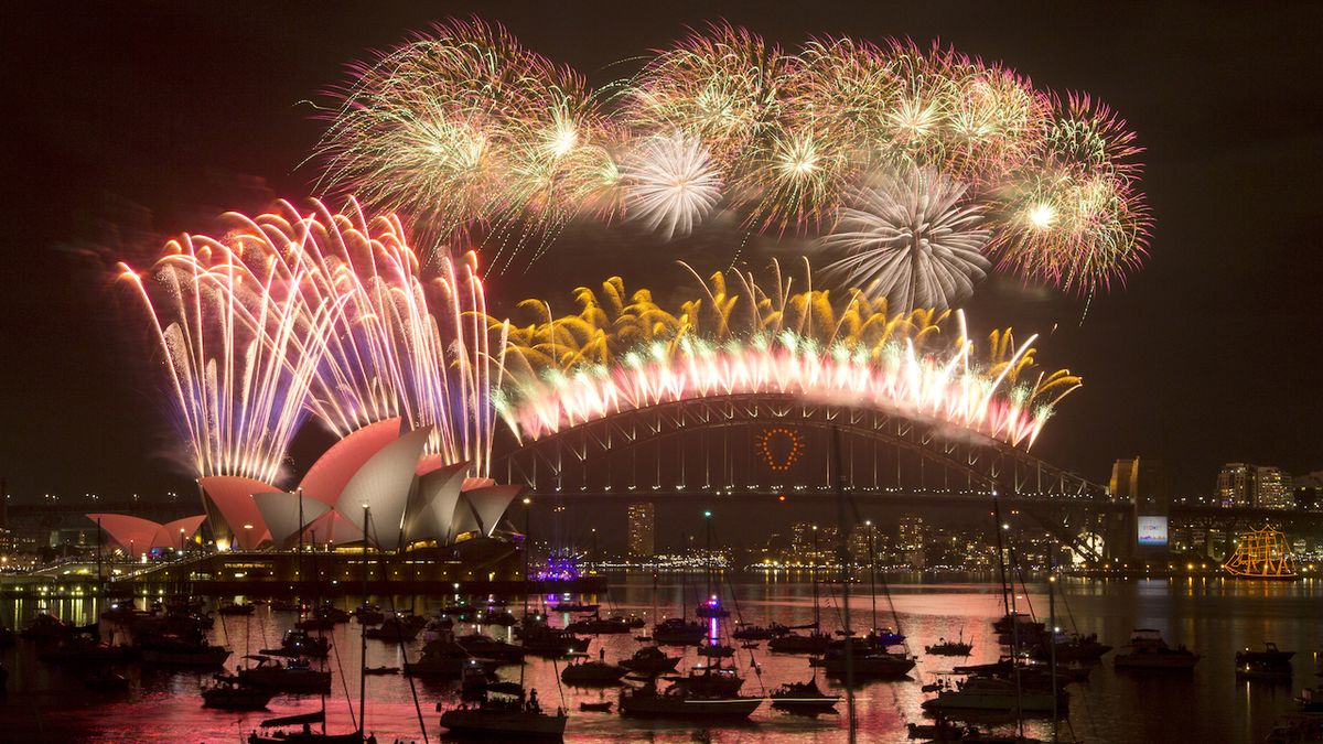 Novoroční ohňostroj v Sydney. (Ilustrační foto)