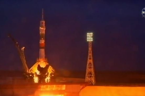 Záznam: Start rakety k ISS s novou posádkou