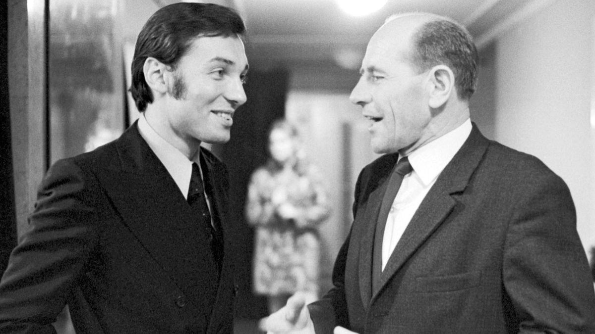 Karel Gott s Emilem Zátopkem v listopadu 1968.