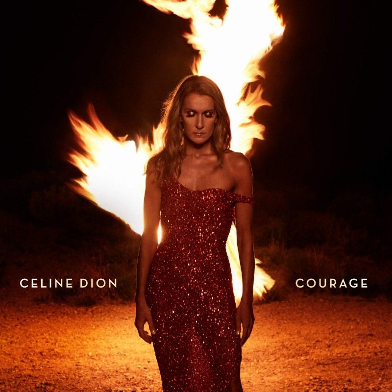Obal alba Courage zpěvačky Celine Dionové.