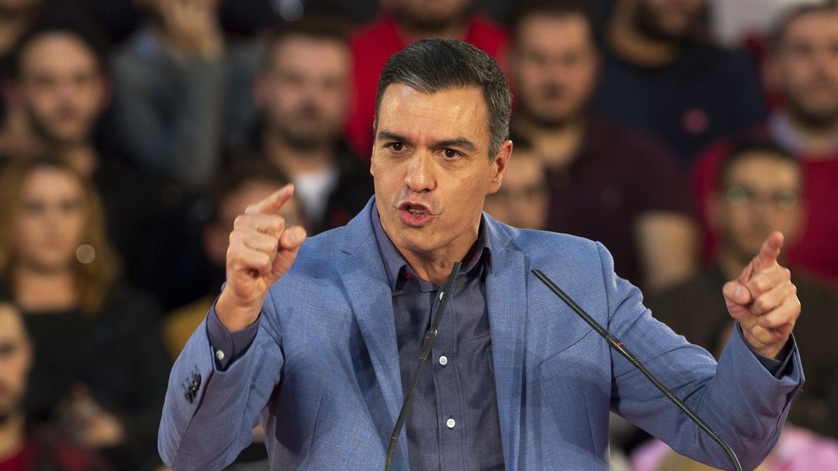 Předseda španělských socialistů Pedro Sánchez