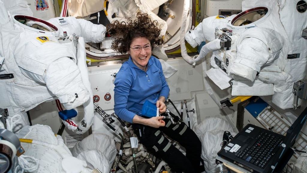 Nová rekordmanka, astronautka Christina Kochová
