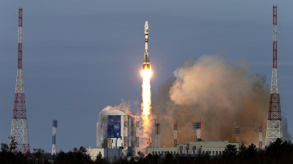 Start rakety Sojuz 2.1v