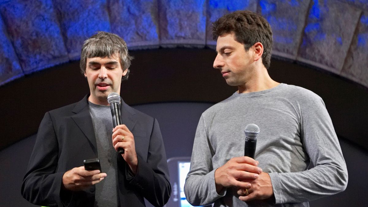 Zleva Larry Page a Sergey Brin na snímku z roku 2008