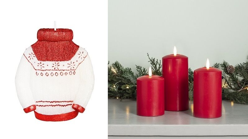 Klasická rudá barva k Vánocům patří. Měla by se objevit i na svíčkách.
