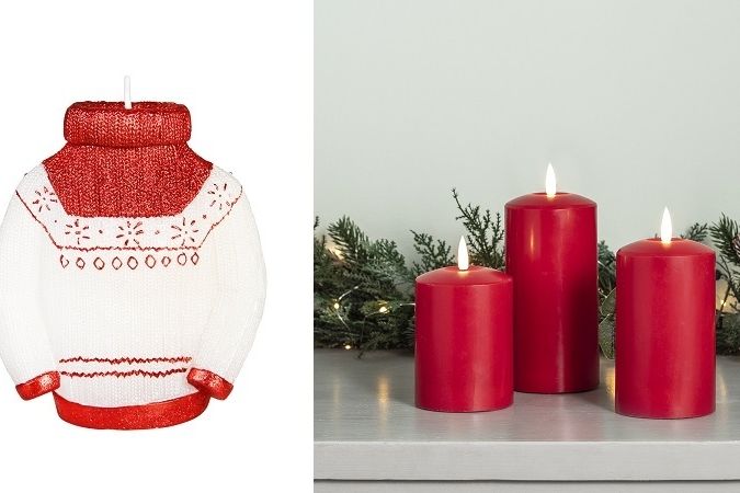 Klasická rudá barva k Vánocům patří. Měla by se objevit i na svíčkách.