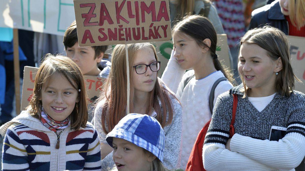 Zářijový pražský studentský protest za klima
