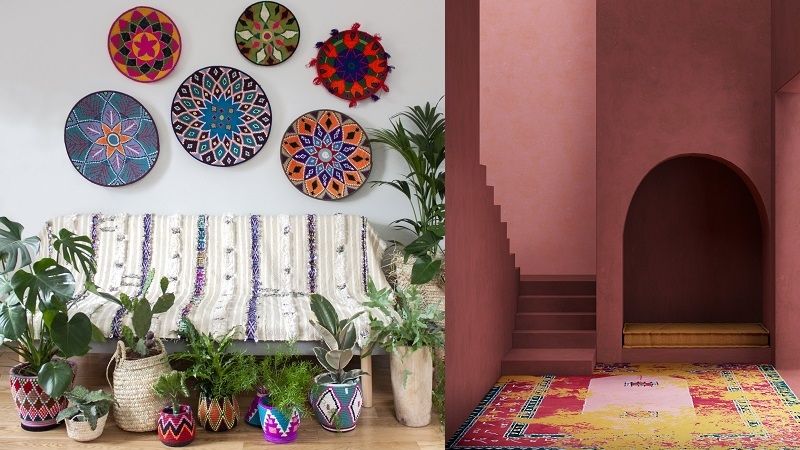 Nástěnné kousky inspirované marockým saharským regionem zpestří jinak strohé stěny interiérů.