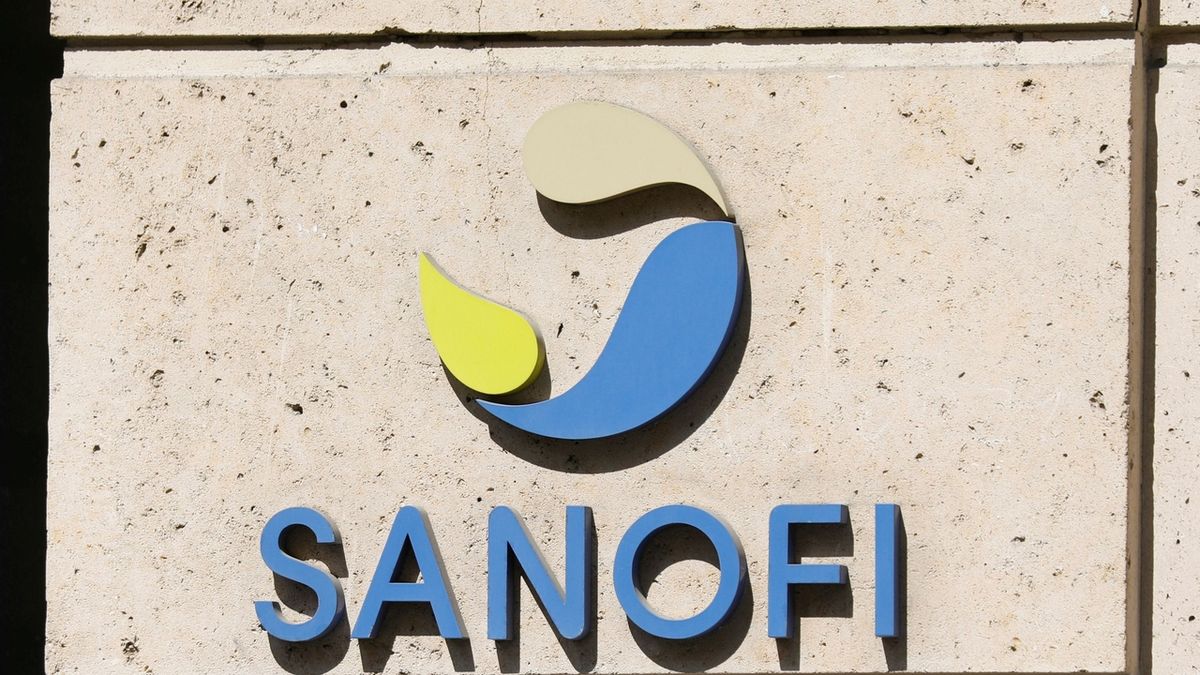 Logo na sídle firmy Sanofi 