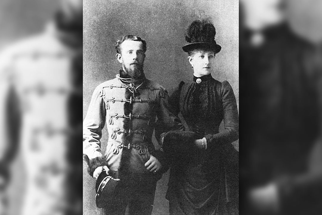 Korunní princ s manželkou v roce 1886 – tehdy ji nakazil kapavkou.