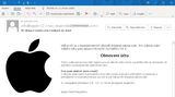 Česko zahltily podvodné e-maily pod hlavičkou Applu. Straší zablokovaným účtem