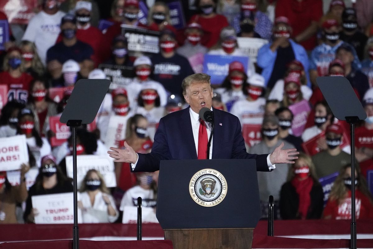 Americký prezident Donald Trump na mítinku v Georgii