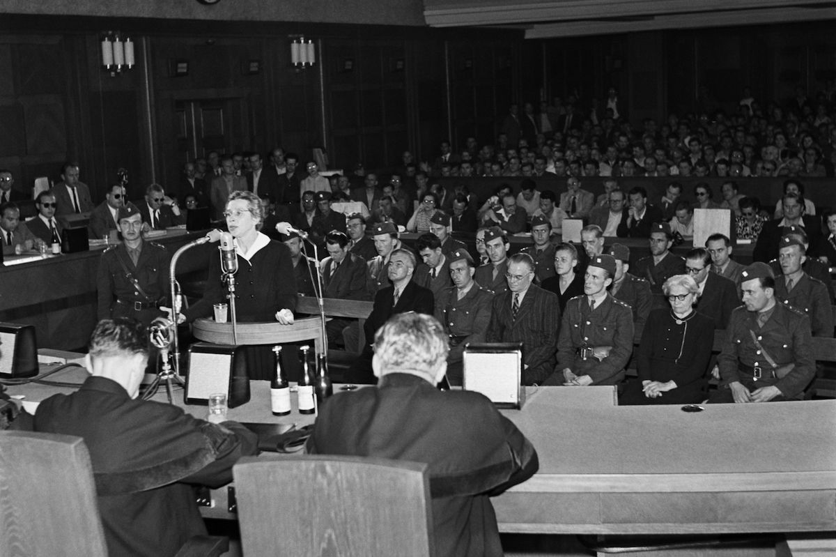 Milada Horáková při závěrečném slovu před vynesením rozsudku smrti, 1950
