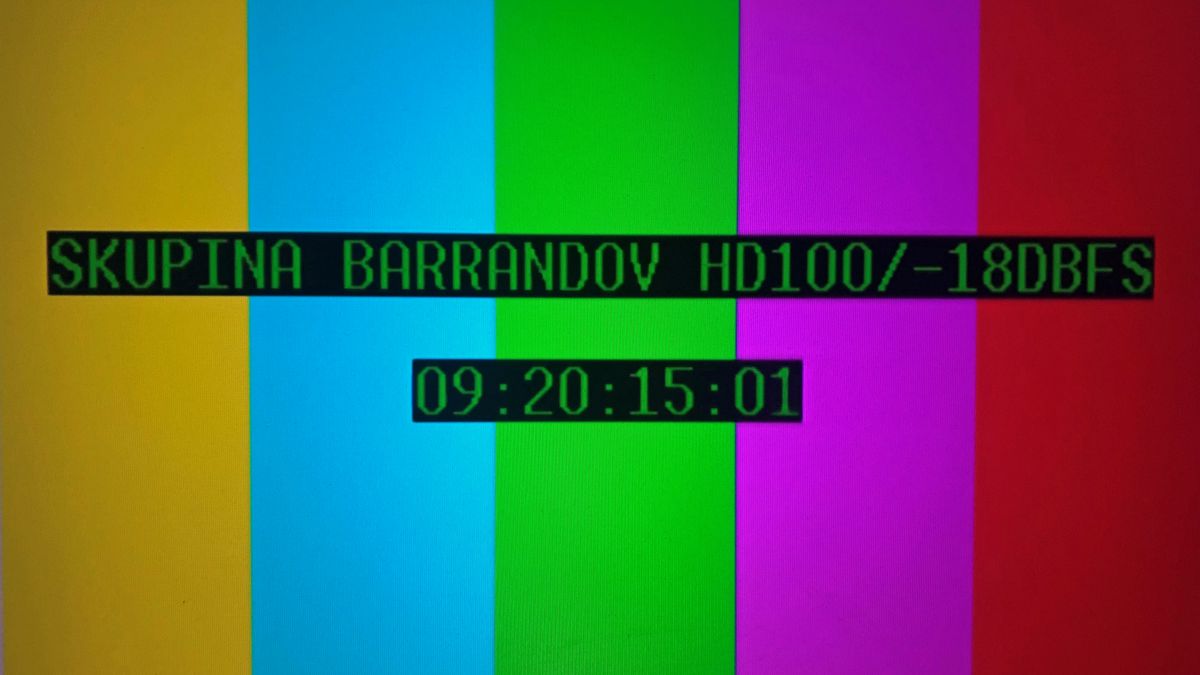 Televizi Barrandov vypnuli proud, objevil se monoskop