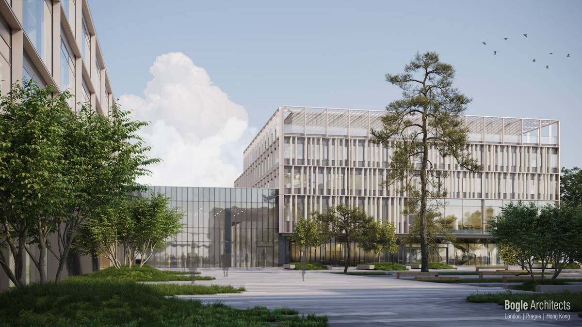 Vizualizace nového kampusu v areálu u nemocnice