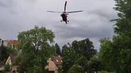 Muže na Plzeňsku, kterého uvěznila rozvodněná řeka, zachraňoval vrtulník