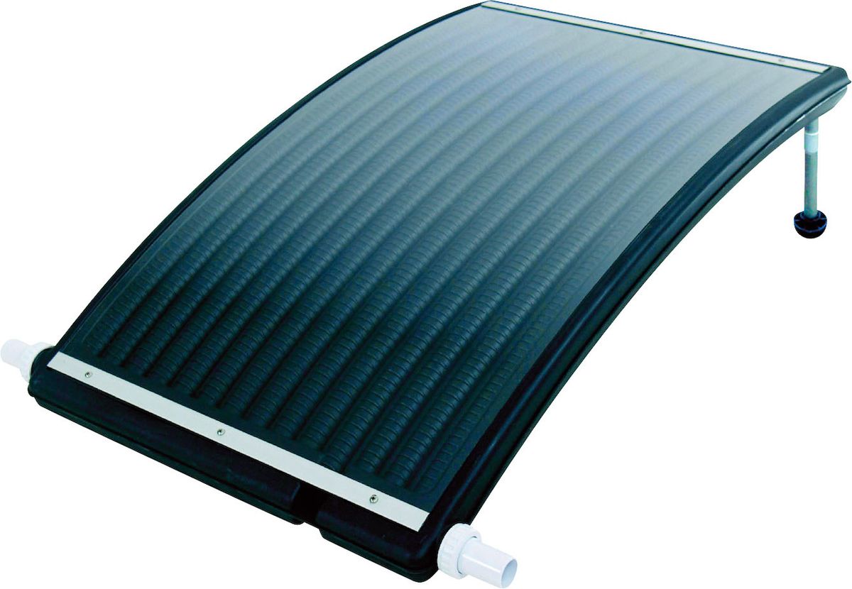Solární ohřev Slim 3000 díky svému tvaru absorbuje více slunečního záření než jiné ohřevy. Má nožičky a je možné ho nasměrovat přesně na slunce. Cena 2990 Kč.
