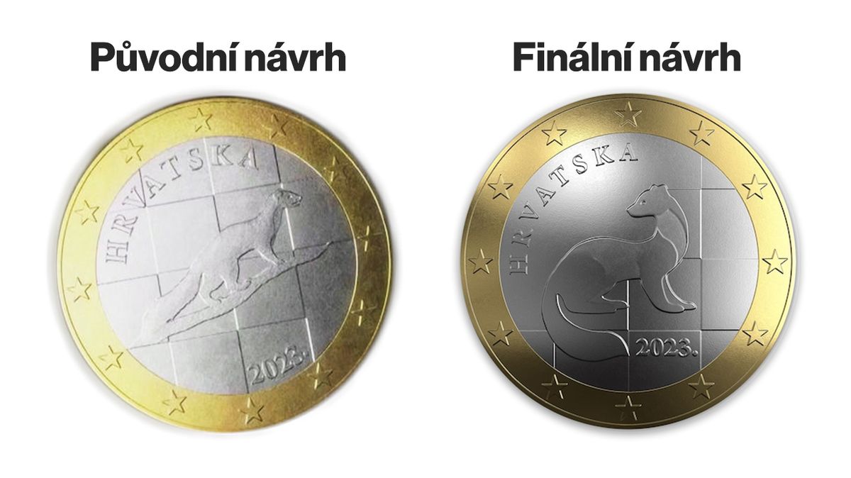 Spor o ukradenou kunu skončil, Chorvatsko představilo nový návrh eurové mince