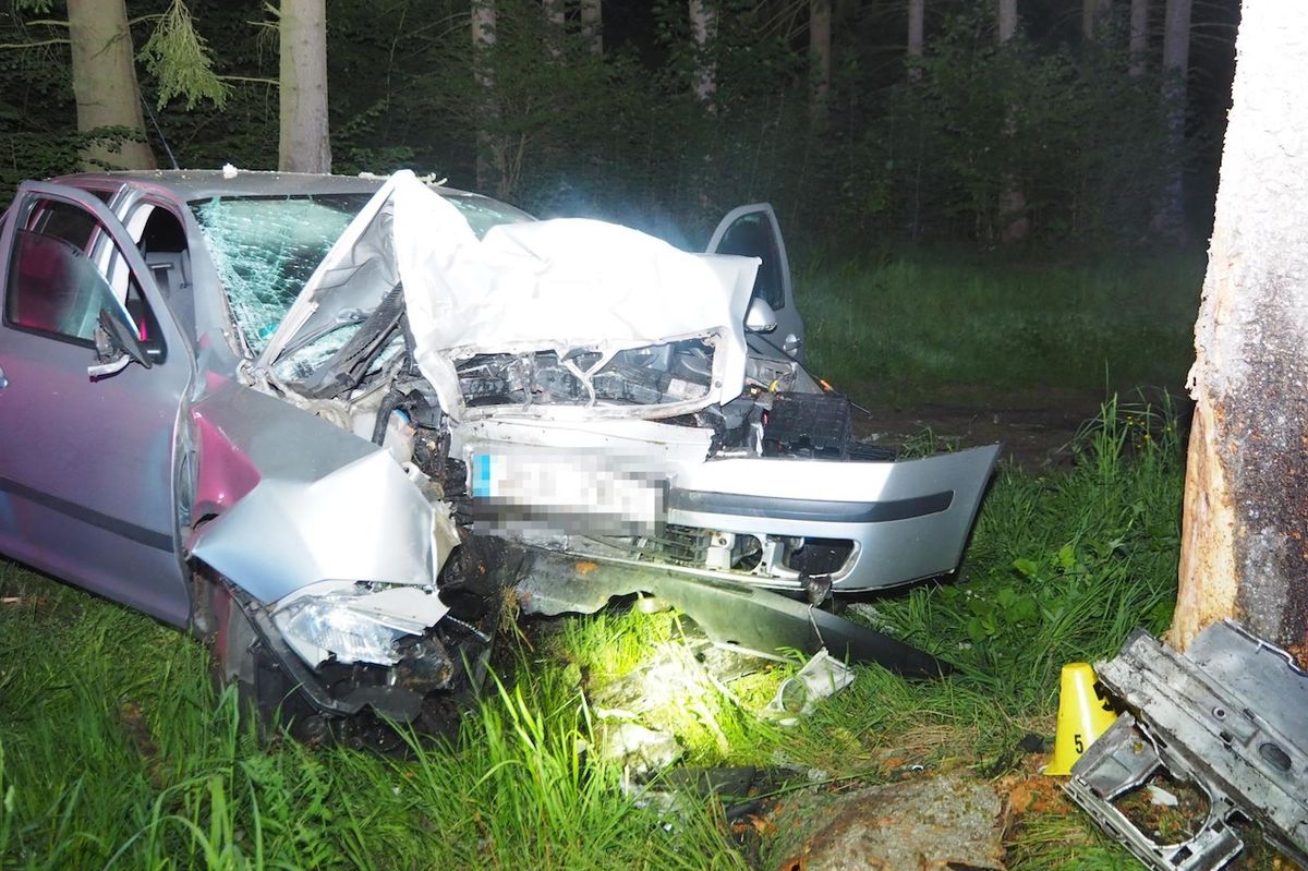 Řidič na Karlovarsku nepřežil náraz auta do stromu