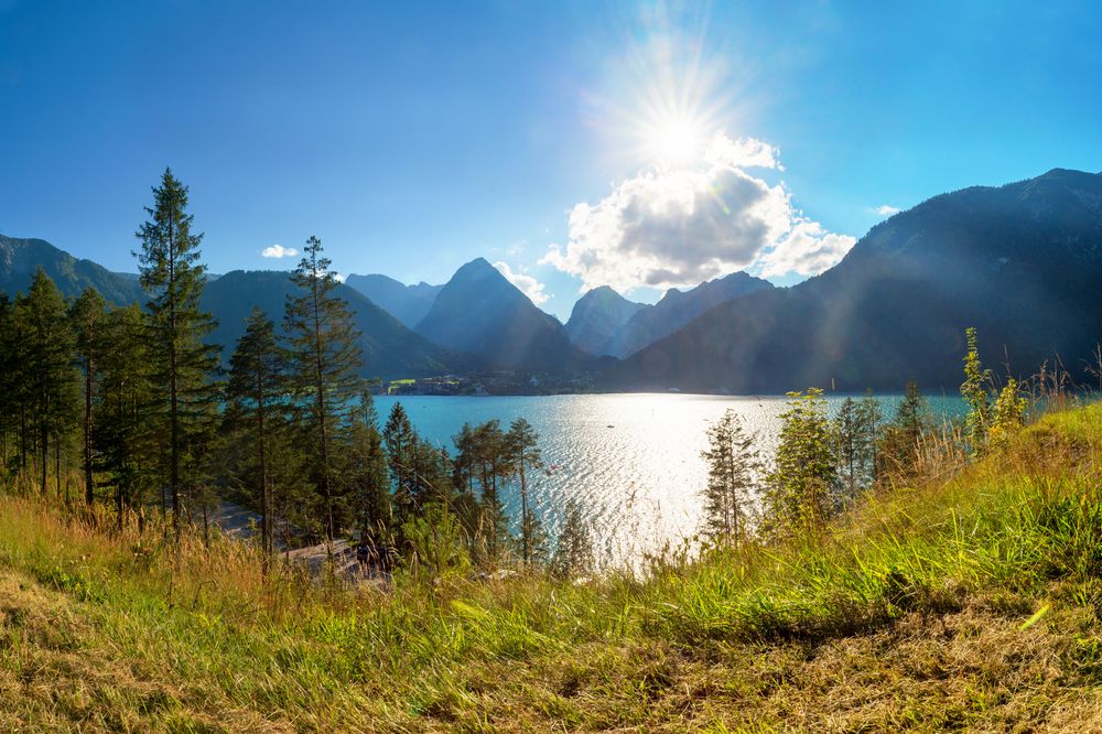 Jezero Achensee je tím největším v Tyrolsku.
