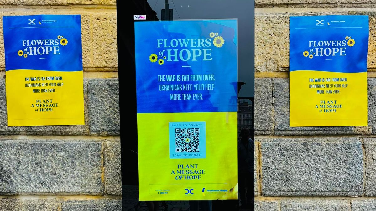 Lidé mohou zasadit virtuální slunečnici, pomohou tak Ukrajině
