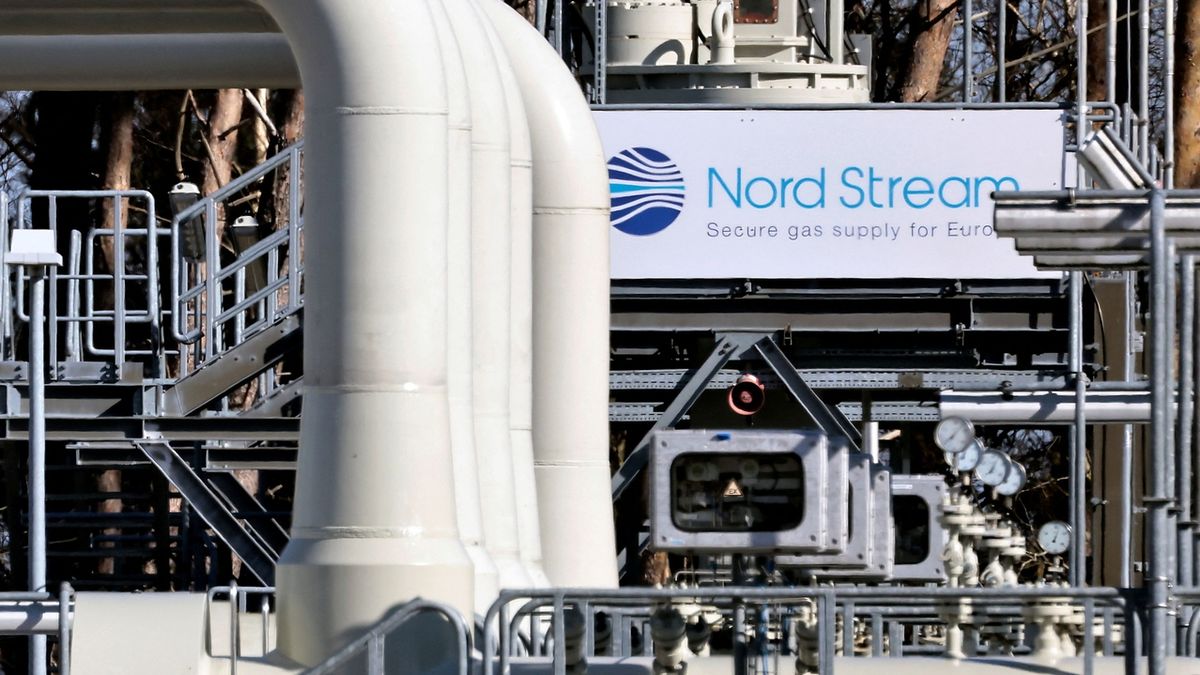Trubky plynovodu Nord Stream 1 v německém Lubminu.