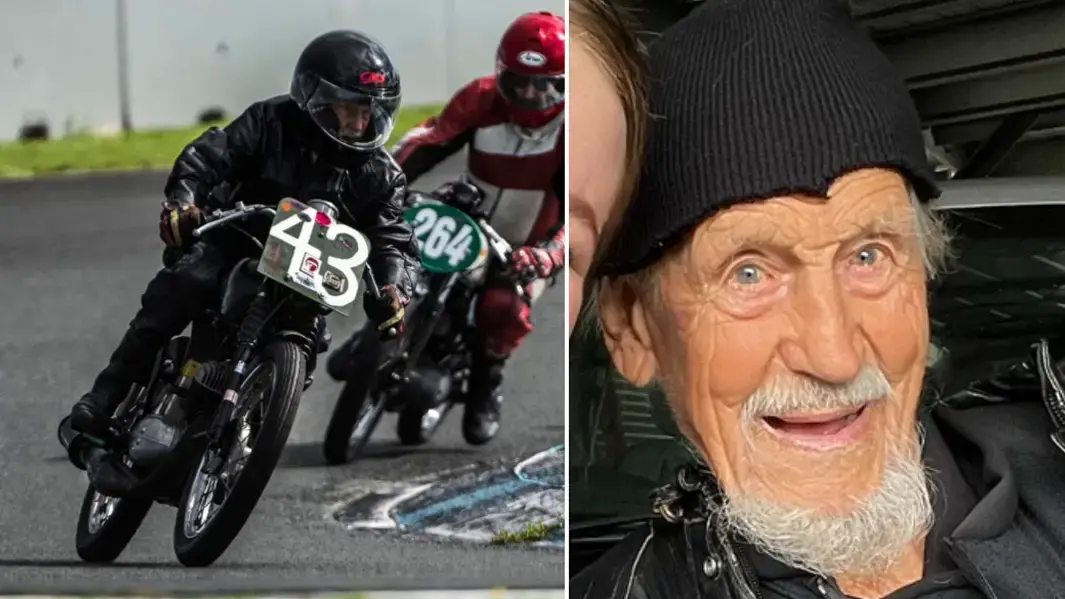 Nejstaršímu motocyklovému závodníkovi je 98 let