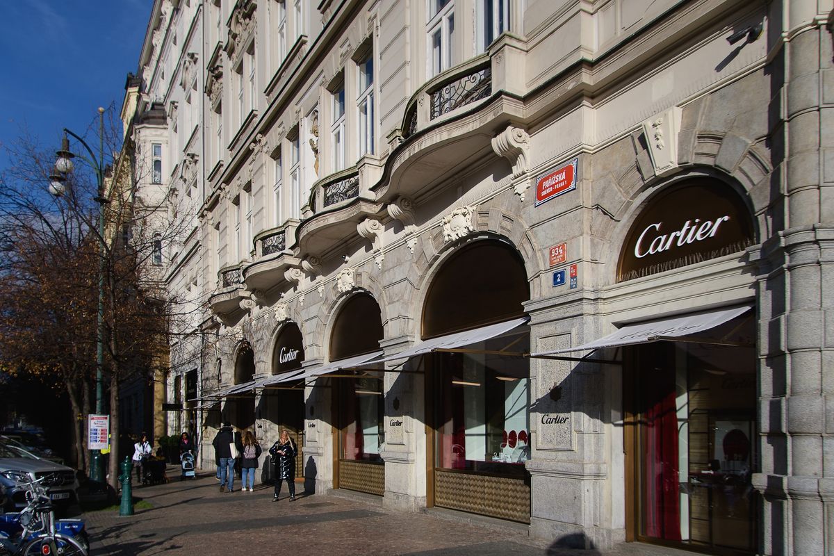Pařížská je nejvýznamnější luxusní ulicí ve střední a východní Evropě