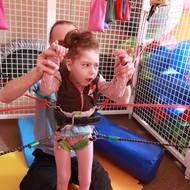 Nelinka na rehabilitacích poctivě pracuje