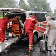 V Bohumíně na Karvinsku bylo nutné v sobotu evakuovat nemocnici, 14. září 2024.