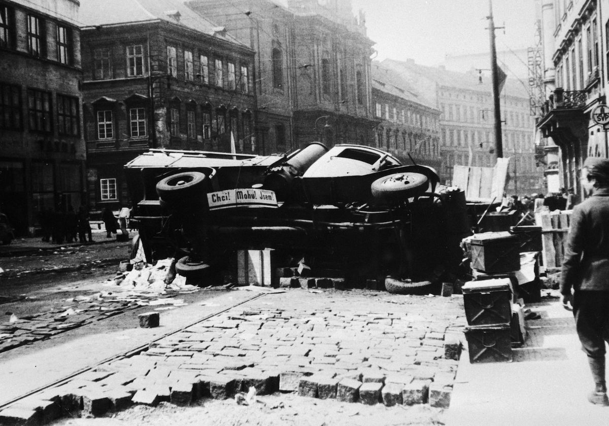 Pražské povstání, snímek z 5. května 1945