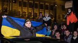FOTO: Na Václavském náměstí se demonstrovalo za Ukrajinu