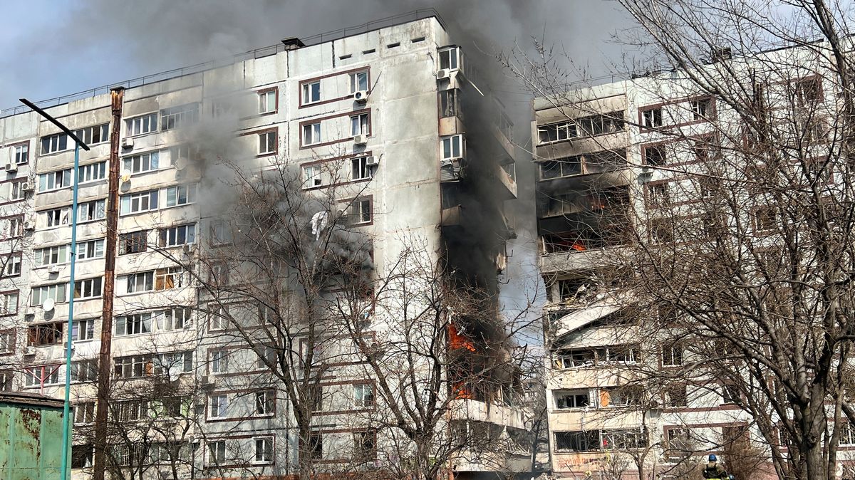 Záporoží se stalo terčem masivního raketového útoku