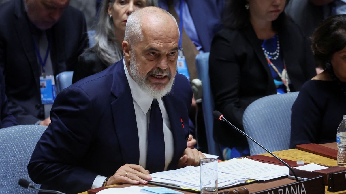 Zastavte válku a Zelenskyj tu mluvit nebude, odpálil albánský premiér v OSN protest Rusů