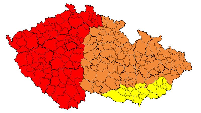 Bouřky budou extrémní. Platí nejvyšší možný stupeň výstrahy